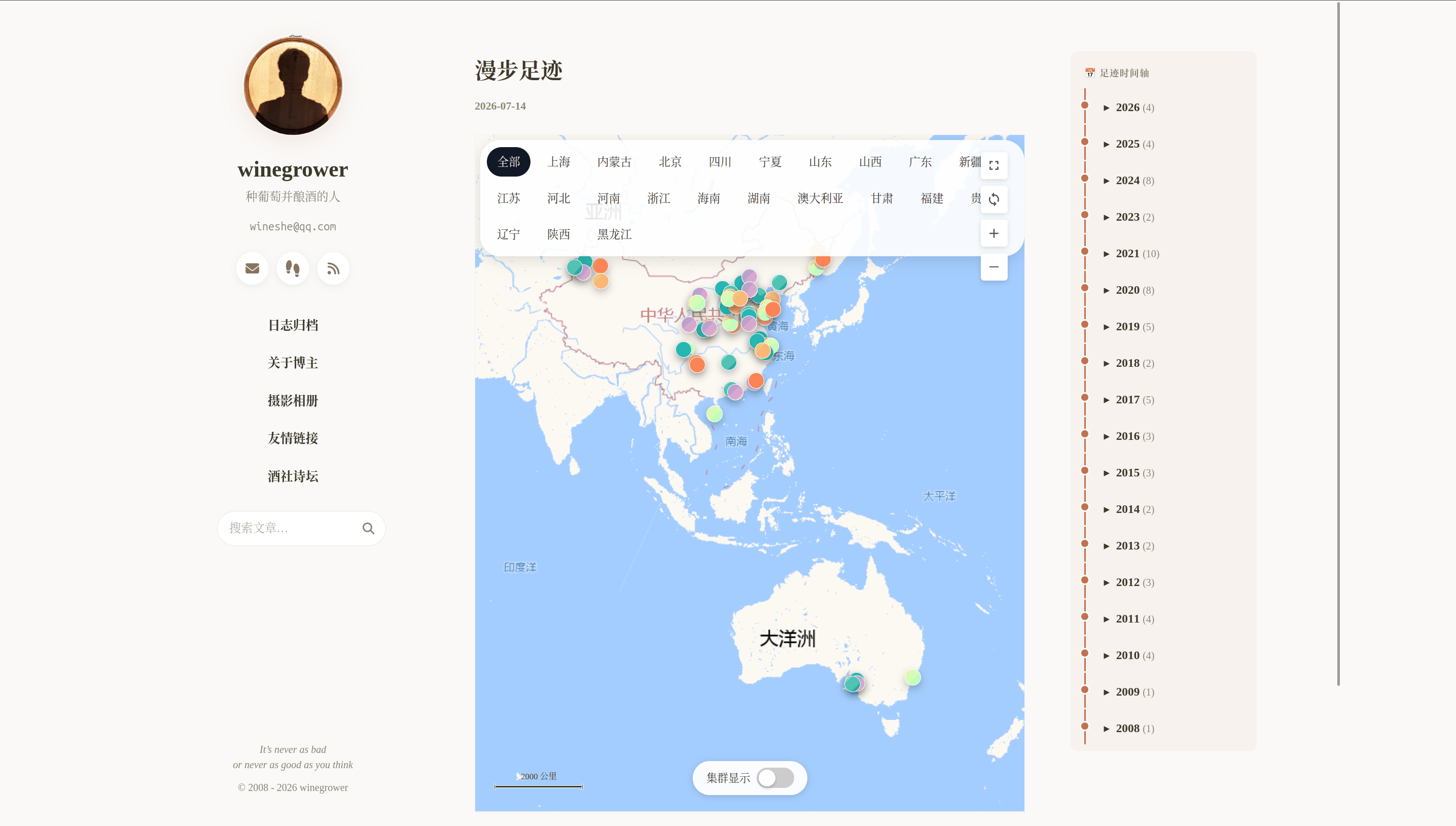 漫步足迹